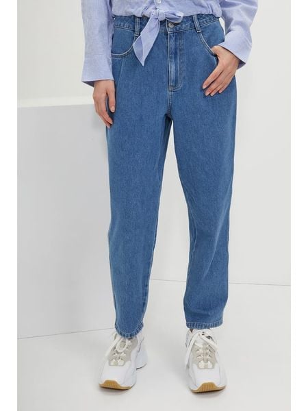 Josephine & Co Dżinsy "Maas" - Relaxed fit - w kolorze niebieskim rozmiar: 40. Niebieskie jeansy Josephine & Co, bez wzorów, z podwyższonym stanem. Za 148,61 zł.