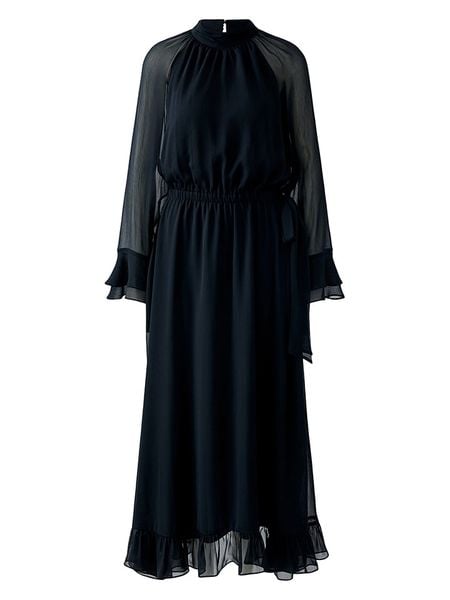 Oui Sukienka w kolorze czarnym rozmiar: 34. Czarne sukienki Oui, bez wzorów, bez kołnierzyka, bez ramiączek, maxi, rozkloszowane. Za 235,50 zł.