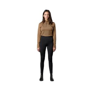 Damskie legginsy jeździeckie z pełną przyczepnością Equipage Safina. Czarne legginsy EQUIPAGE, bez wzorów, z podwyższonym stanem. Za 261,00 zł.