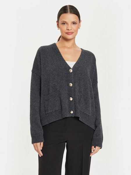 Kontatto Kardigan 3M0172 AI253M06 Szary Regular Fit. Szare kardigany Kontatto, z syntetyku. Za 299,99 zł.