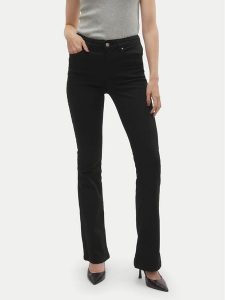 Vero Moda Jeansy Flash 10305103 Czarny Flared Fit. Czarne jeansy Vero Moda, bez wzorów, z jeansu. Za 219,99 zł.