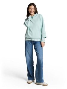 Tom Tailor Bluza w kolorze turkusowym rozmiar: XS. Niebieskie bluzy Tom Tailor, xs, bez wzorów, z kapturem. Za 93,29 zł.