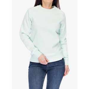 Bluza bawełniana damska Didriksons Fyn Sweater. Niebieskie bluzy Didriksons, m, bez wzorów, z bawełny, bez kaptura. Za 198,99 zł.