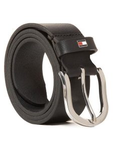 Tommy Hilfiger Pasek Damski New Danny Belt WW0WW11590 Czarny. Czarne paski TOMMY HILFIGER, bez wzorów, ze skóry. Za 139,99 zł.