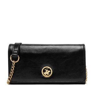 Portfel Beverly Hills Polo Club. Czarne portfele Beverly Hills Polo Club, bez wzorów. Za 99,99 zł.