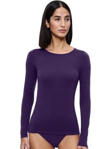 Triumph Koszulka w kolorze fioletowym rozmiar: M. Różowe bluzki Triumph, m, bez wzorów, z wełny, bez kołnierzyka, bez ramiączek. Za 113,36 zł.