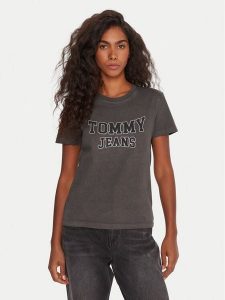 Tommy Jeans T-Shirt Varsity DW0DW21966 Czarny Regular Fit. Czarne t-shirty Tommy Jeans, xs, bez wzorów, z bawełny, bez kołnierzyka, bez ramiączek. Za 159,99 zł.