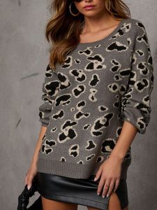 Milan Kiss Sweter w kolorze szaro-czarnym rozmiar: L. Szare swetry oversize Milan Kiss, l, bez wzorów, bez ramiączek. Za 152,99 zł.