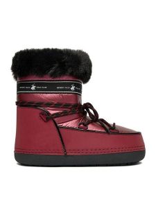 Beverly Hills Polo Club Śniegowce GH-9094 Bordowy. Czerwone buty zimowe Beverly Hills Polo Club, z materiału, bez obcasa, bez zapięcia. Za 169,99 zł.