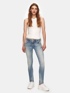 LTB Dżinsy "Molly 200" - Slim fit - w kolorze błękitnym rozmiar: W34/L30. Niebieskie jeansy LTB, z aplikacjami, ze skóry. Za 144,92 zł.