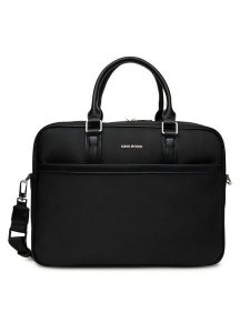 Gino Rossi Torba na laptopa 06A10936-3 Czarny. Czarne torebki klasyczne Gino Rossi, bez wzorów, z materiału, bez dodatków. Za 279,99 zł.