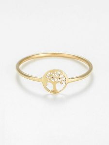 L instant d Or Złoty pierścionek "Petit Arbre de vie" rozmiar: 50. Żółte pierścionki L instant d Or, złote. Za 354,94 zł.