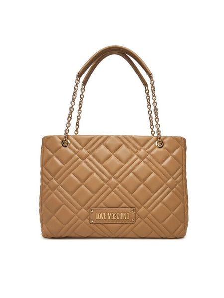 LOVE MOSCHINO Torebka JC4145PP0NLA0104 Beżowy. Brązowe torebki klasyczne LOVE MOSCHINO, bez wzorów, ze skóry, bez dodatków. Za 639,99 zł.