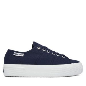 Tenisówki Superga. Niebieskie trampki Superga, bez wzorów, bez zapięcia. Za 299,99 zł.