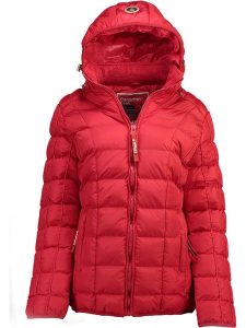 Canadian Peak Kurtka pikowana "Bambolineak" w kolorze czerwonym rozmiar: XL. Czerwone kurtki Canadian Peak, xl, z aplikacjami, bez kaptura. Za 265,39 zł.