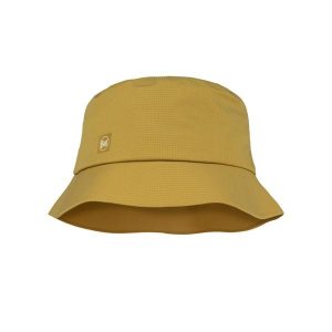 Kapelusz BUFF RAIN BUCKET HAT SOLID GINGKO. Żółte kapelusze Buff, bez wzorów. Za 219,90 zł.