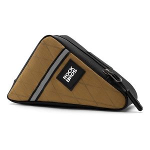 Torba trójkątna Rockbros na ramę rowerową. Czarne torebki klasyczne ROCKBROS, bez wzorów, bez dodatków. Za 49,99 zł.