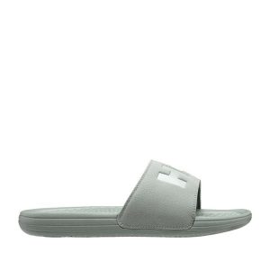 Klapki damskie Helly Hansen Slide. Zielone klapki Helly Hansen, bez wzorów, z materiału, bez obcasa. Za 183,00 zł.