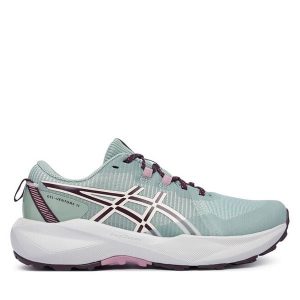 Buty do biegania Asics. Zielone buty sportowe ASICS, bez wzorów, bez zapięcia, do biegania. Za 329,99 zł.