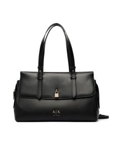Armani Exchange Torebka XW003020 AF28605 UC001 Czarny. Czarne kuferki Armani Exchange, bez wzorów, ze skóry, bez dodatków. Za 779,99 zł.