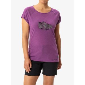 Koszulka szybkoschnąca damska Vaude Tekoa T-Shirt II. Żółte koszulki sportowe Vaude, bez wzorów, bez ramiączek. Za 130,99 zł.