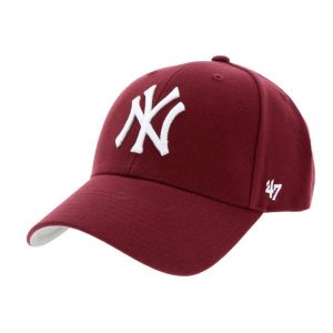Czapka z daszkiem dla dorosłych 47 Brand New York Yankees MVP Cap. Brązowe czapki 47 Brand, bez wzorów, z wełny, sportowe. Za 109,99 zł.