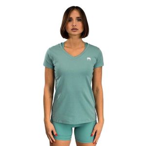 Koszulka damska Venum Essential Women'S T-Shirt. Zielone t-shirty VENUM, l, bez wzorów, bez kołnierzyka, bez ramiączek. Za 129,99 zł.