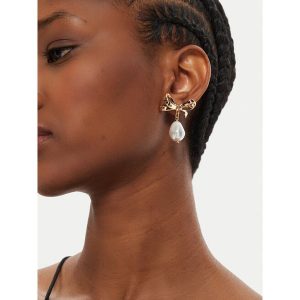 Kolczyki TWINSET. Żółte kolczyki Twinset, złote. Za 369,99 zł.