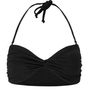 Damski top do kostiumu kąpielowego Athlecia Larinie. Czarne bikini Athlecia, bez wzorów. Za 173,50 zł.