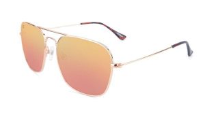 Okulary przeciwsłoneczne dla dorosłych - kategoria 3 z polaryzacją - Rose Gold /. Czerwone okulary przeciwsłoneczne KNOCKAROUND. Za 190,40 zł.