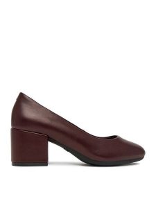Go Soft Czółenka CEO-HY25127-1 Bordowy. Czerwone czółenka Go Soft, bez wzorów, ze skóry, bez obcasa, bez zapięcia. Za 139,99 zł.
