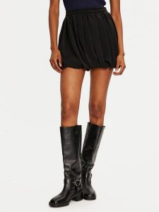 Please Spódnica mini G0MJCSI000 Czarny Regular Fit. Czarne spódnice Please, l, bez wzorów, z syntetyku, mini. Za 139,99 zł.