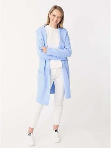 Zwillingsherz Kardigan "Jessi" w kolorze błękitnym rozmiar: L/XL. Niebieskie kardigany Zwillingsherz. Za 190,63 zł.