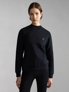 Napapijri Bluza "Nina" w kolorze czarnym rozmiar: M. Czarne bluzy Napapijri, m, bez wzorów, z bawełny, bez kaptura. Za 109,78 zł.
