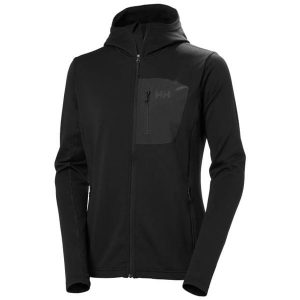 Bluza damska z kapturem Helly Hansen Versalite. Czarne kurtki Helly Hansen, bez wzorów, z kapturem. Za 471,00 zł.