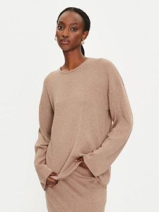 Replay Sweter DK3310.000.G23714 Beżowy Regular Fit. Brązowe swetry klasyczne Replay, xs, z wiskozy, bez kołnierzyka. Za 269,99 zł.