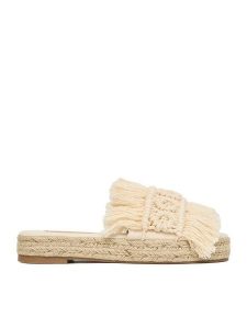 DeeZee Espadryle S294 Écru. Espadryle DeeZee, bez wzorów, z materiału, bez obcasa. Za 129,99 zł.