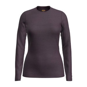 Bluza termoaktywna damska icebreaker 200 Oasis Crewe Ski Tracks. Fioletowe bluzy Icebreaker, s, bez wzorów, bez kaptura. Za 359,99 zł.