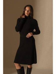 Perfect Cashmere Kaszmirowy golf w kolorze czarnym rozmiar: L. Czarne golfy Perfect Cashmere, bez wzorów, z kaszmiru. Za 478,99 zł.