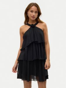 Vero Moda Sukienka koktajlowa Felicia 10329767 Czarny Regular Fit. Czarne kombinezony Vero Moda, l, bez wzorów, z syntetyku, wizytowe, bez kołnierzyka, bez ramiączek. Za 169,99 zł.