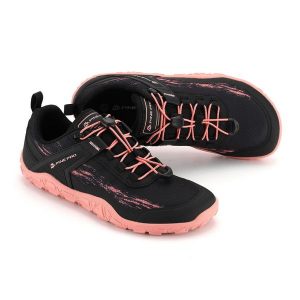 Buty miejskie barefoot damskie Alpine Pro Bruhe. Czerwone buty trekkingowe Alpine Pro, bez zapięcia. W wyprzedaży za 249,00 zł.