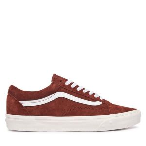 Tenisówki Vans. Brązowe trampki Vans, bez wzorów, bez zapięcia. Za 429,99 zł.