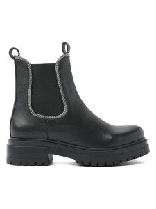 Lazamani Skórzane sztyblety w kolorze czarnym rozmiar: 39. Czarne botki Lazamani, bez wzorów, bez zapięcia. Za 266,03 zł.