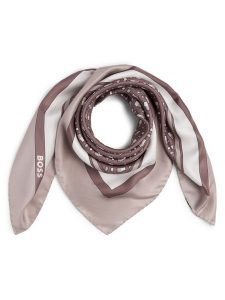 BOSS Jedwabna apaszka - Lainy_1 Kobiety wielokolorowy|beżowy|biały, ONE SIZE. Białe apaszki i chusty Boss, bez wzorów, z jedwabiu. Za 449,95 zł.