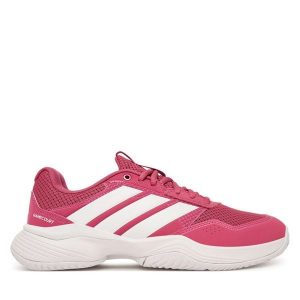 Buty do tenisa adidas. Czerwone buty sportowe ADIDAS, bez wzorów, bez zapięcia, tenisowe. Za 329,99 zł.