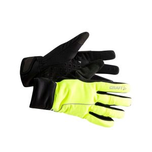 Rękawice Craft siberian 2.0. Żółte rękawiczki Craft, bez wzorów. Za 274,50 zł.