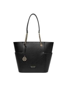 Nine West Torebka CEO-NEBRASKA-LDA8208 Czarny. Czarne shopper bag Nine West, bez wzorów, z materiału, bez dodatków. Za 249,99 zł.