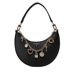 Torebka Guess. Czarne torebki klasyczne Guess, z aplikacjami, bez dodatków. Za 609,99 zł.