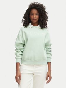 Tommy Hilfiger Bluza WW0WW47831 Zielony Regular Fit. Zielone bluzy TOMMY HILFIGER, l, bez wzorów, z bawełny, bez kaptura. Za 347,99 zł.