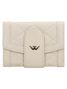 Wojas Skórzany portfel w kolorze beżowym - 12 x 9,7 x 2,5 cm rozmiar: onesize. Brązowe portfele Wojas, bez wzorów, z materiału. Za 127,99 zł.